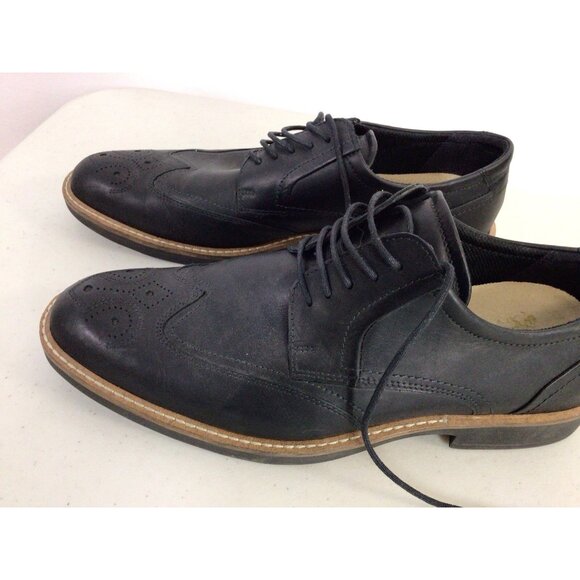 Echo Black Leather Oxford Shoes Mens 9.5 main image 5